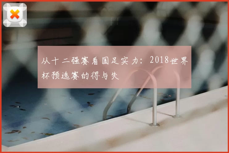 从十二强赛看国足实力:2018世界杯预选赛的得与失